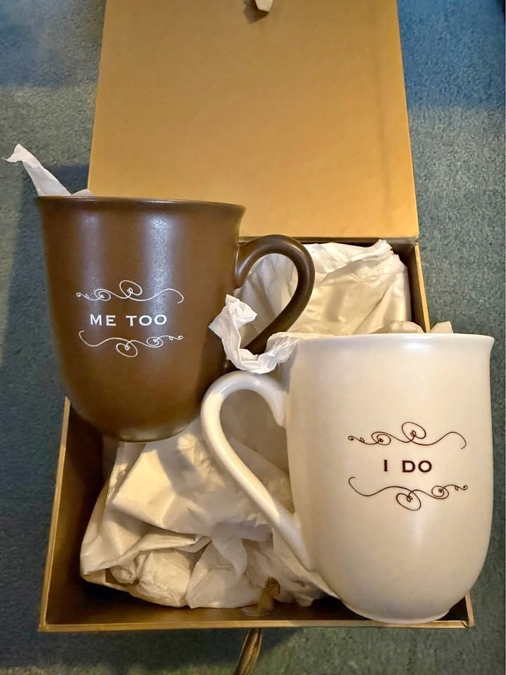 Hallmark Wedding/Anniversary Mug Set