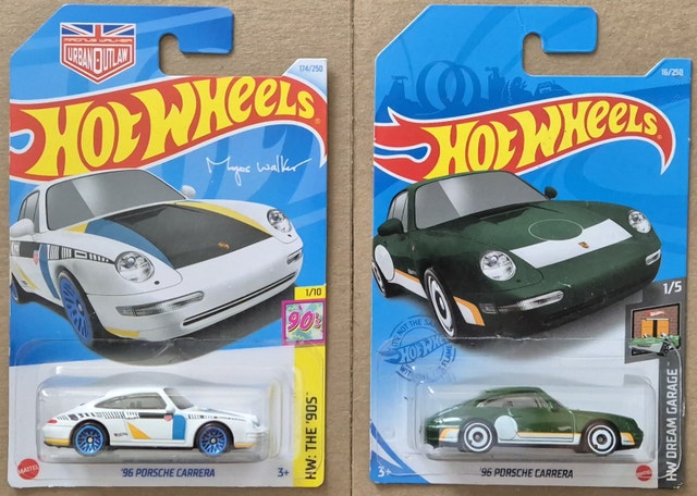 Hot Wheels - 96 Porsche Carrera (Pair)