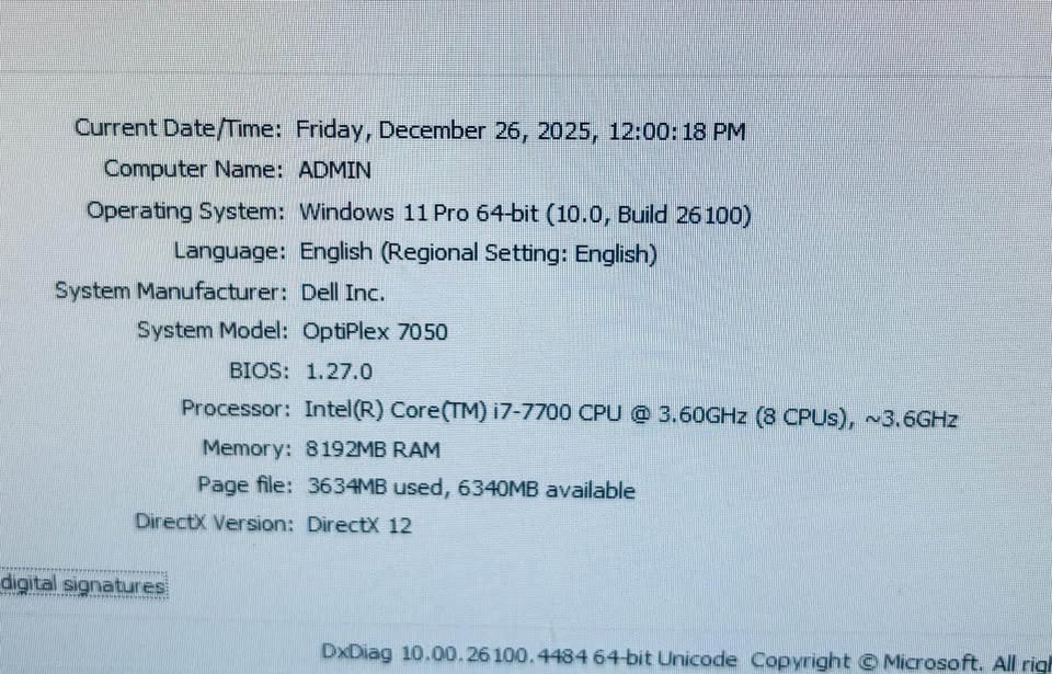 Dell Optiplex 7050 i7-7700 8GB 256GB SSD + 1TB HDD Win11 Pro - photo 4