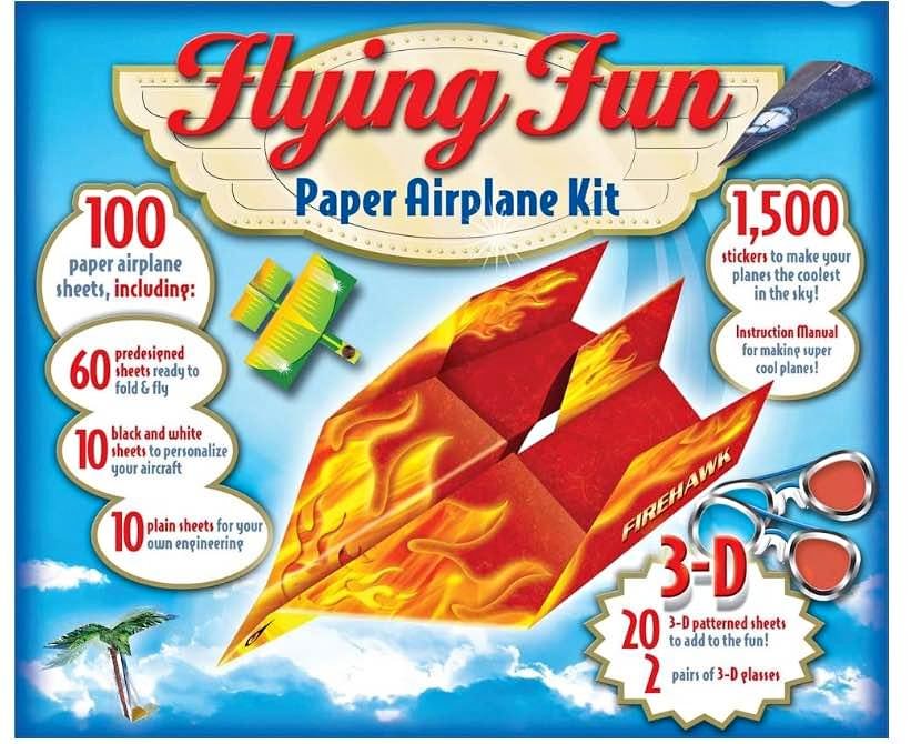 Flying Fun Paper Airplane Kit - Christmas Present