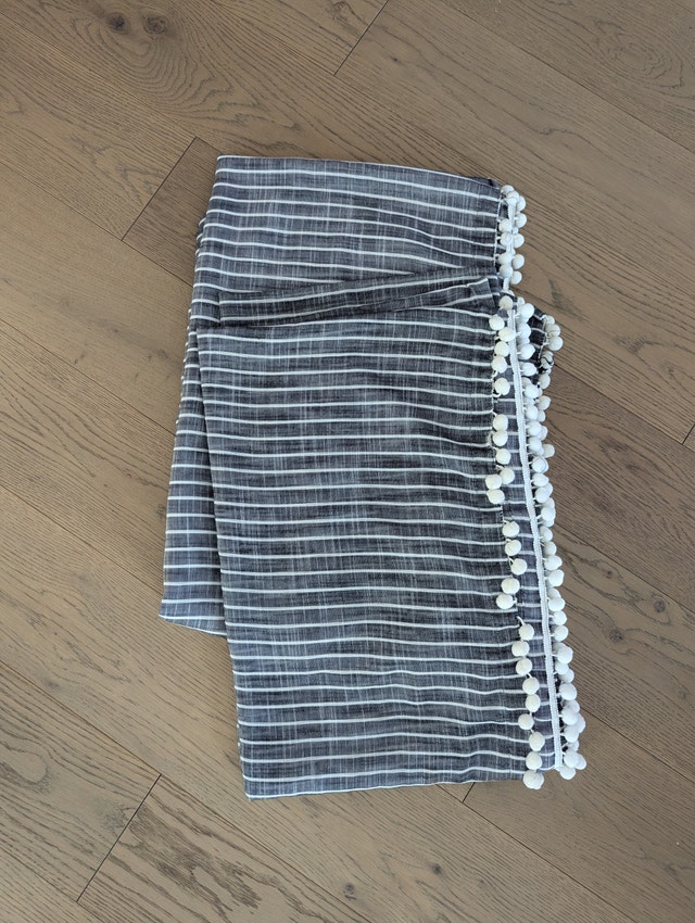 Set of 2 Target boho striped curtain panels, 54 by 84 inches