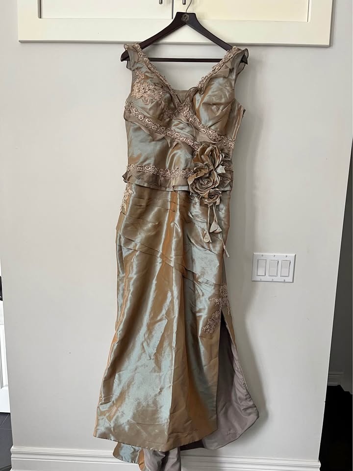 Custom made wedding guest dress