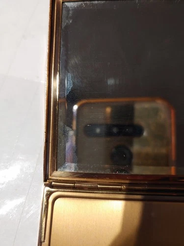 Vintage Amere 1940s Gold Mirror Compact - photo 4