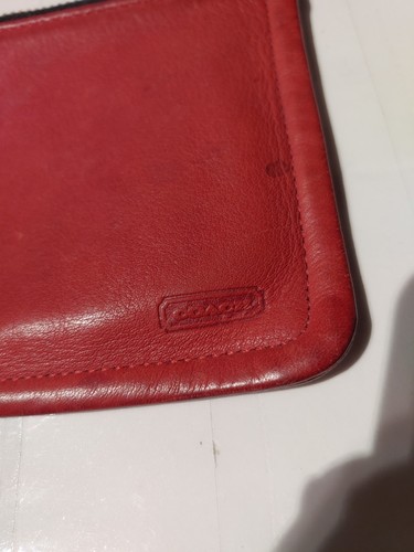 Vintage 80s 90s Coach 7170 Red Leather Skinny Case WILL REQUIRE - photo 2