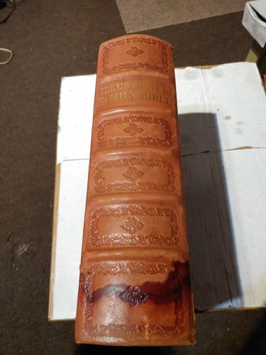 Illustrated Family Bible 1950s ...weights 15 Pounds