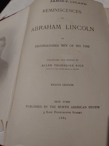 Reminiscences of Abraham Lincoln 1889 - photo 5