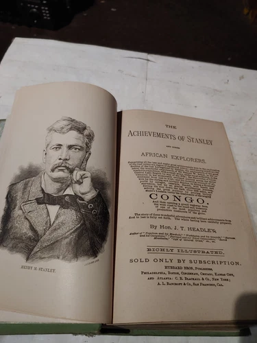 Antique 1878 Rare First Edition Book The Achievements of Stanley - photo 3