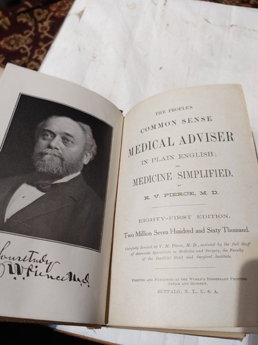 Antique 1909 Medical Adviser By R.V. Pierce M.D. - photo 5