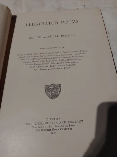 1885 Illustrated Poems of Oliver Wendell Holmes VERY GOOD - photo 5