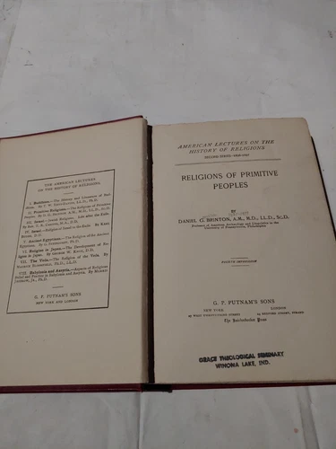 Religions of Primitive Peoples by Daniel G. Brinton 1897 - photo 2