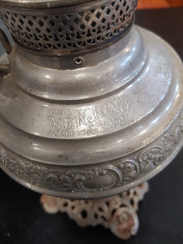 Antique Juno No. 2 Table Oil Lamp circa 1895 - photo 2