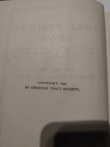 The Bible reader's guide/ by F.S. Schenck. 1896 - photo 3