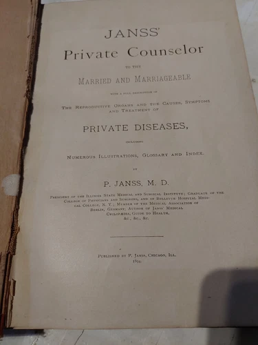 1894 Antique JANSS PRIVATE COUNSELOR - photo 3