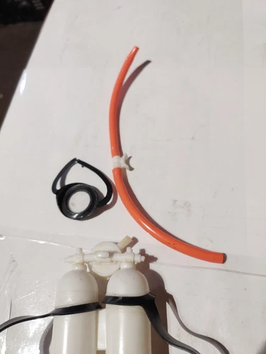 1964 GI JOE 1970's GI Joe Adventure Team White SCUBA Tanks - photo 4