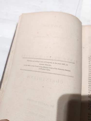 1843 Barnes Notes First Corinthians Book Bible Antique - photo 4