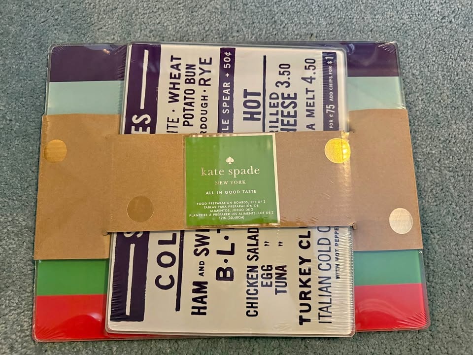 Kate Spade Glass Cutting Boards