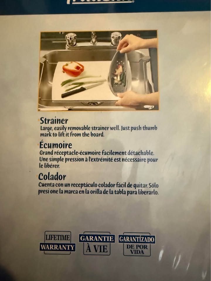 Trudeau Adjustable, Non-Skid Over-the-Sink Cutting Board - photo 5