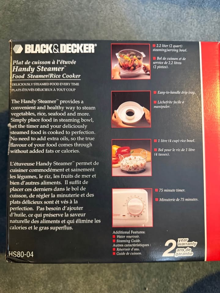 Black & Decker Food Steamer/Rice Cooker - photo 2