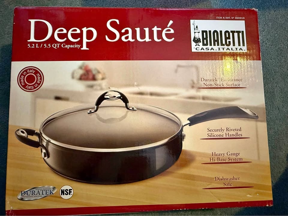 Bialetti Deep Sauté pan.