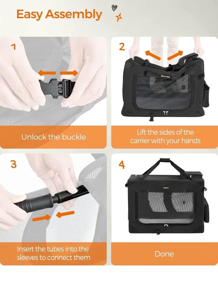 Collapsible, Portable Soft Pet Carrier image indicator(5)