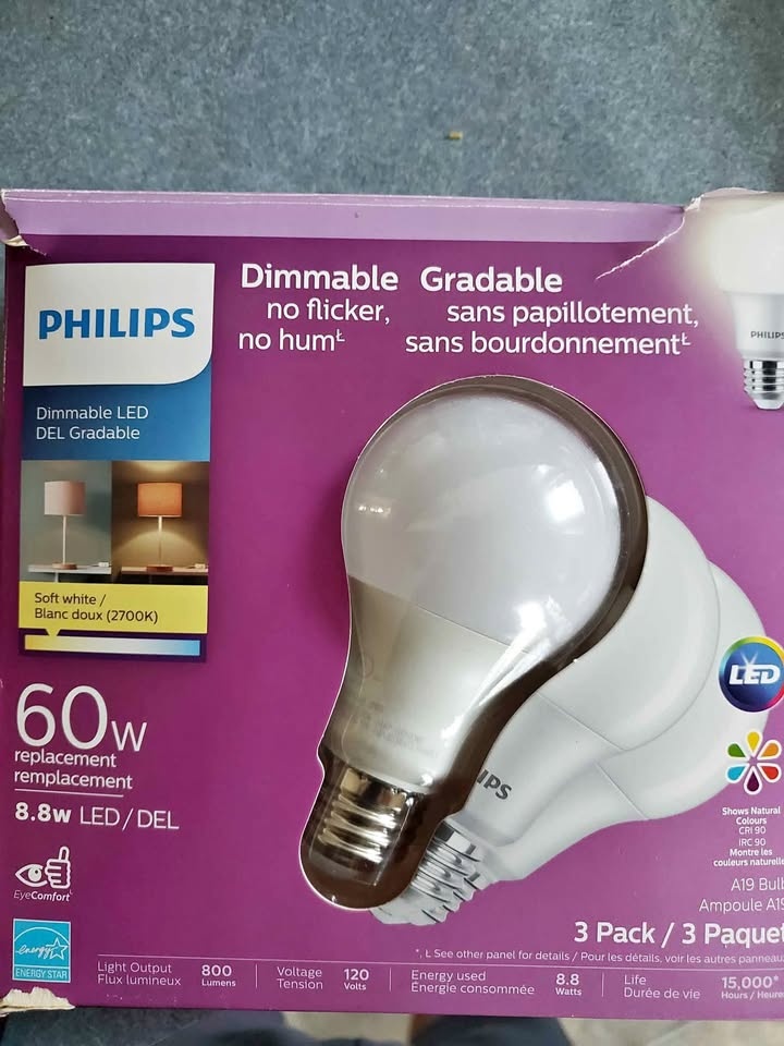 PHILIPS Led Bulb 60W Soft White