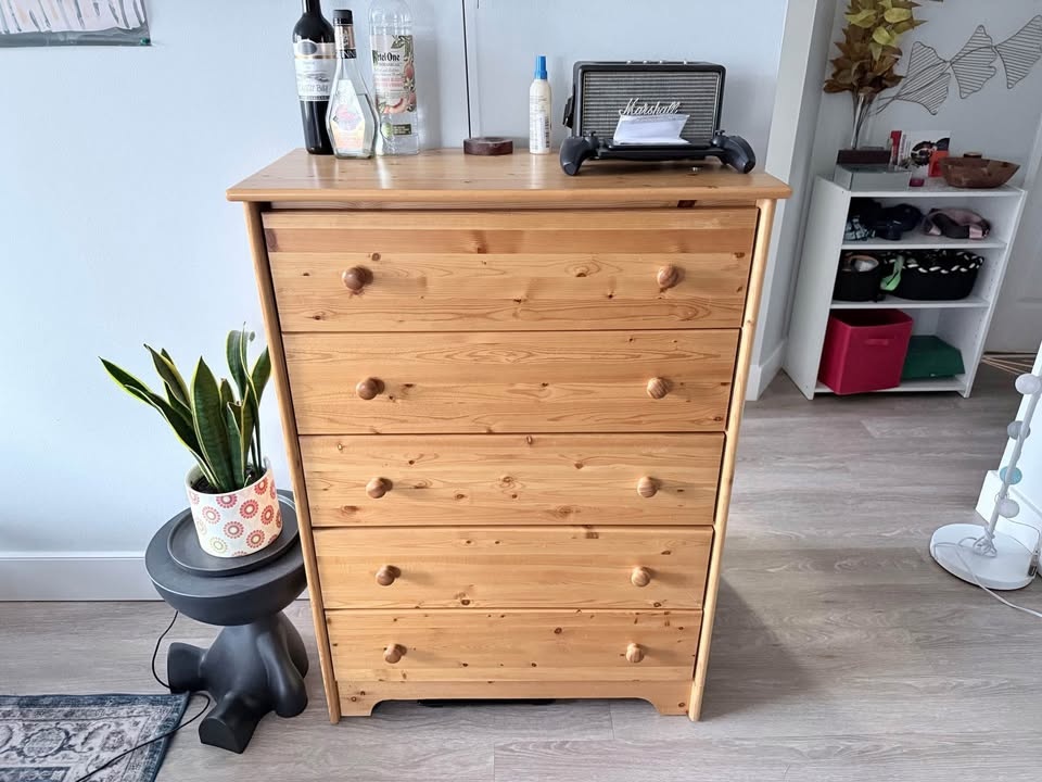 Tall Dresser with 5-Drawer Chest - photo 2