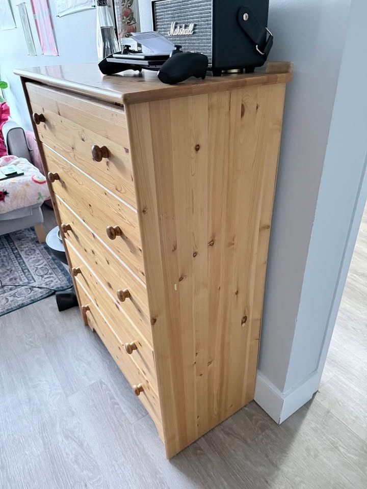 Tall Dresser with 5-Drawer Chest - photo 3