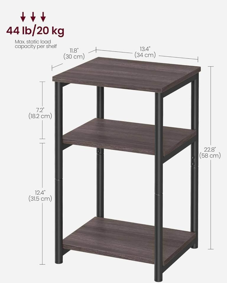 VASAGLE Side Table – New, Stylish Nightstand - photo 3