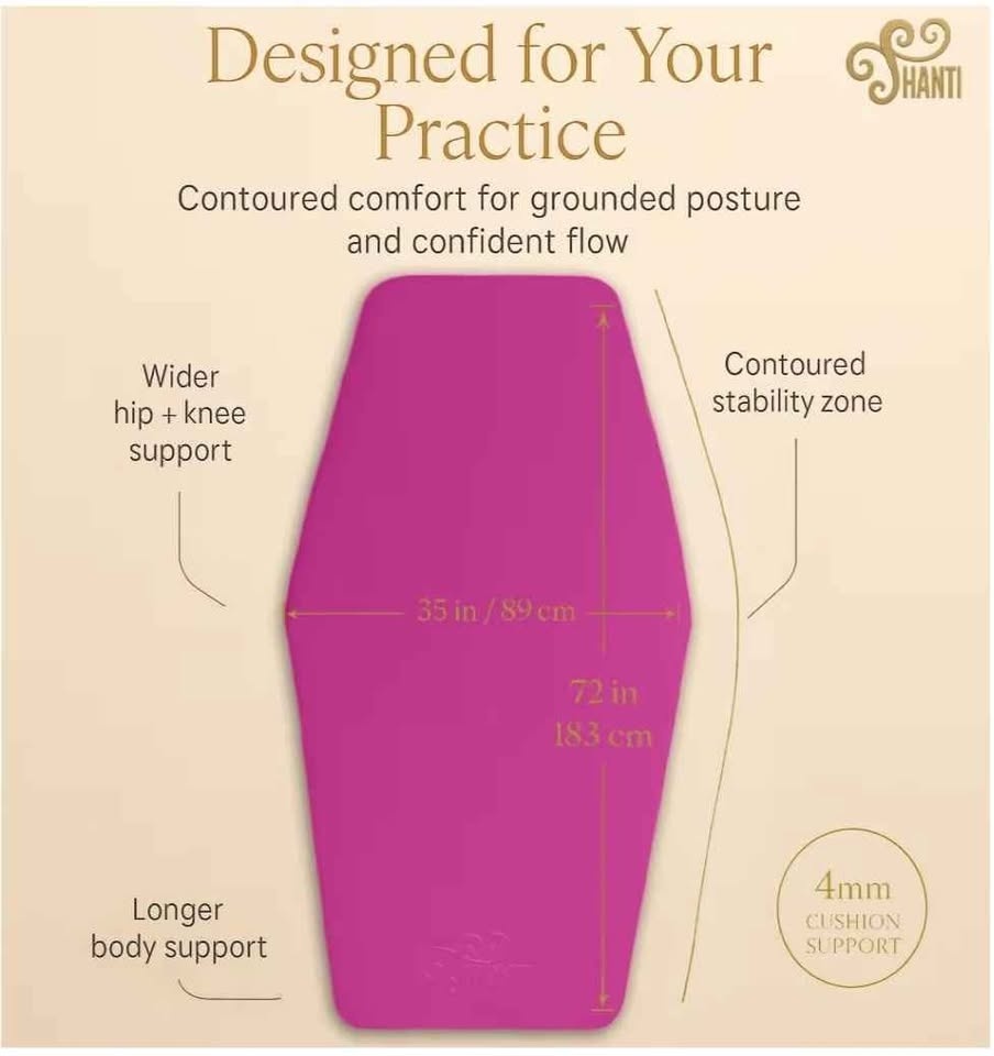 Shanti Yoga Mat with Bag - Premium Quality, Yin Style - photo 2