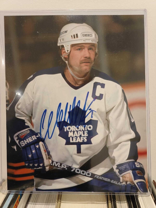 Wendel Clark autographed photo