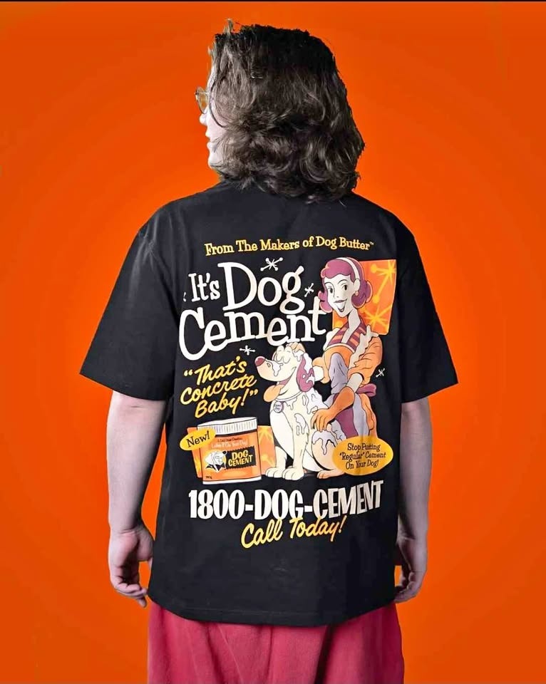 Cool Shirtz Dog Cement Tee
