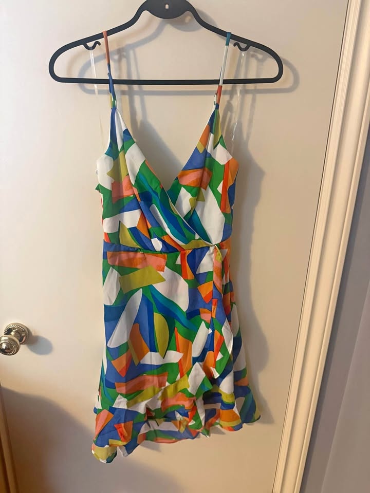 Ladies Mini Dress - Size L - Multicolour