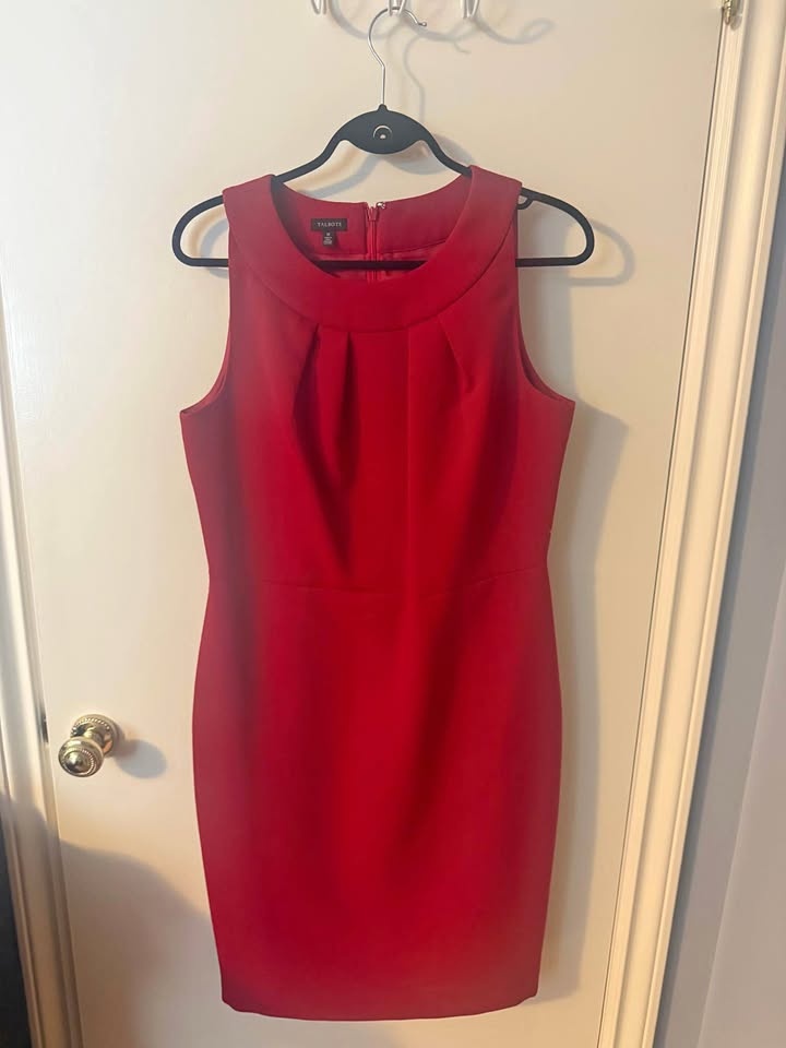 Ladies Talbots Dress - Size 12 - Red