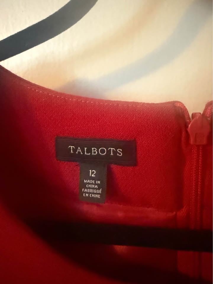 Ladies Talbots Dress - Size 12 - Red - photo 3