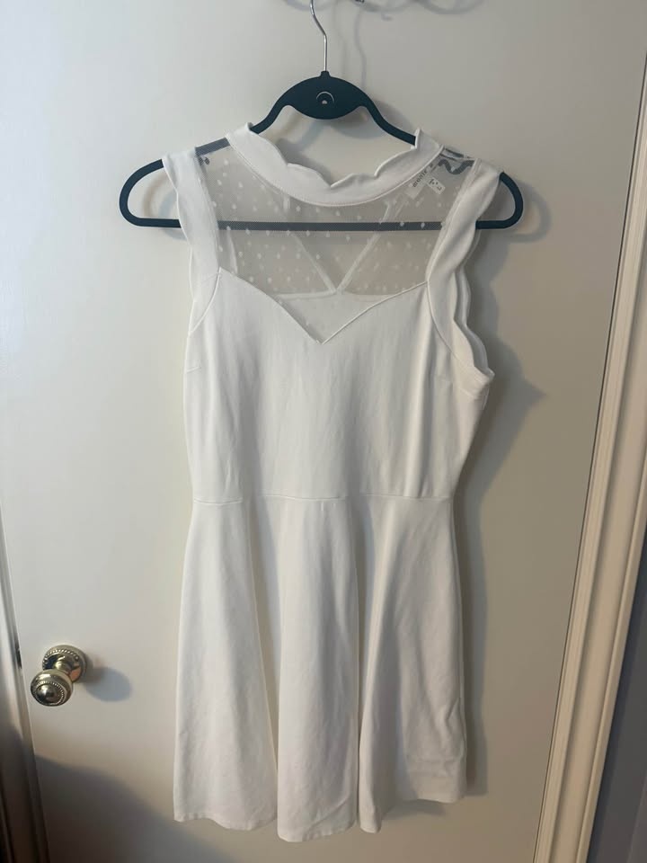 Ladies Monteau Dress - Size L - White - photo 2