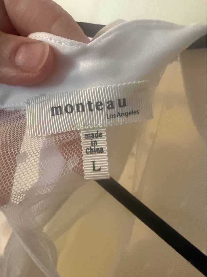 Ladies Monteau Dress - Size L - White - photo 4