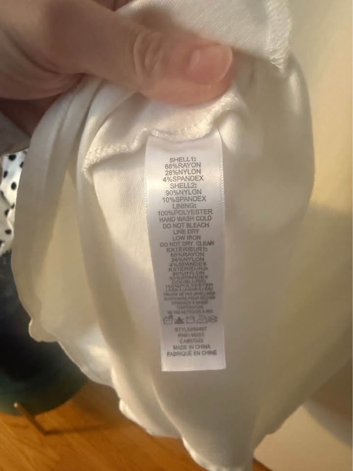 Ladies Monteau Dress - Size L - White - photo 5