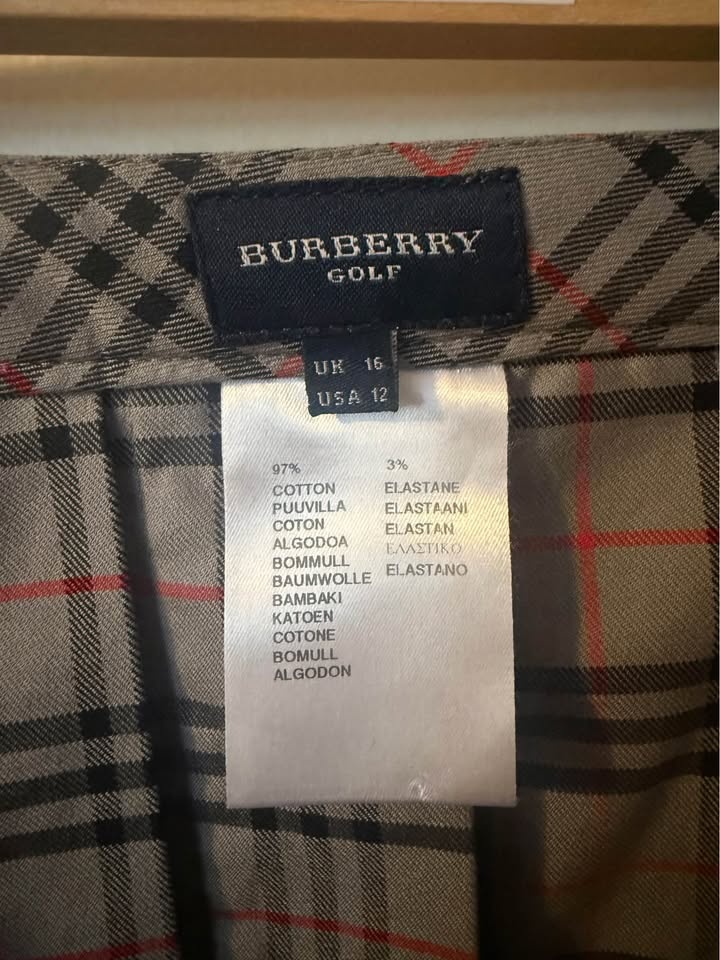Ladies Skort - Burberry Golf - Size 12 - Grey Plaid - photo 4