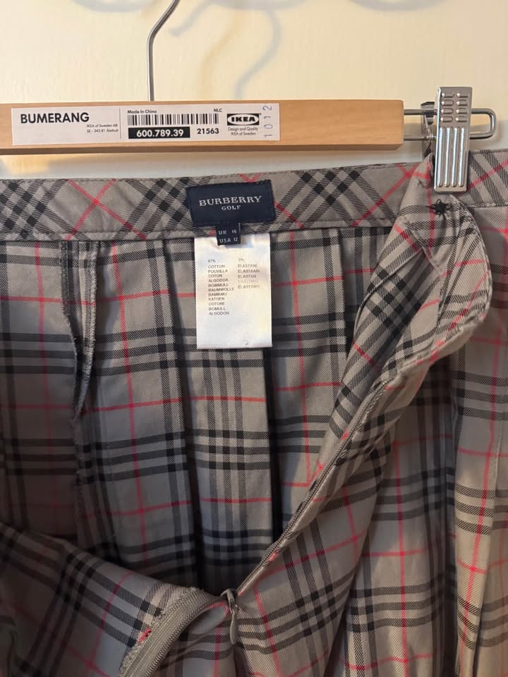 Ladies Skort - Burberry Golf - Size 12 - Grey Plaid - photo 5