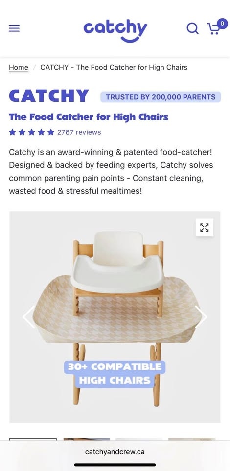 Catchy The Food Catcher for High Chairs