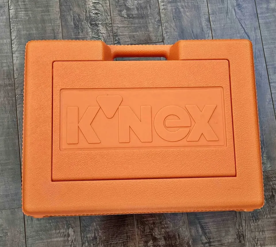 Vintage K'NEX 1992 Orange Box Hard Carrying Carry Case thumbnail