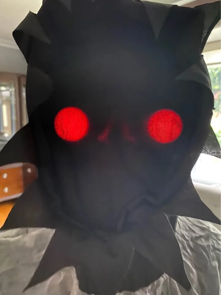 Glowing Eyes Grim Reaper Costume - Grey- Large image indicator(5)