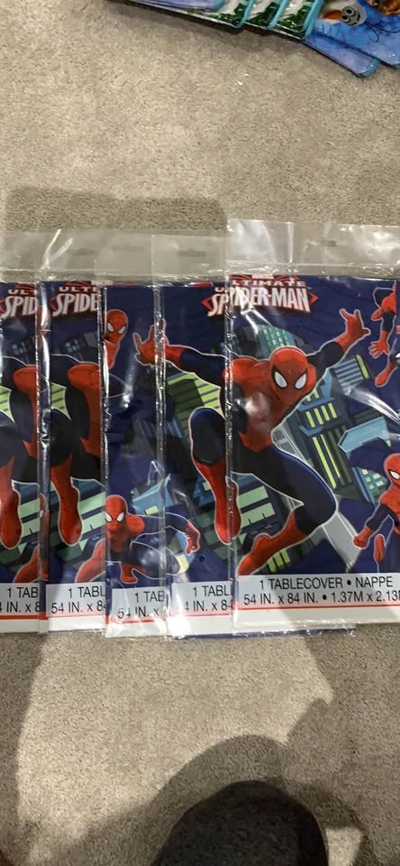 Spider-Man table cloths