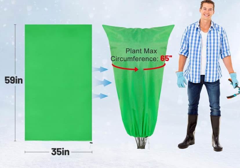 8pcs X-Large Plant Covers Freeze Protection - 59" × 35" - photo 5