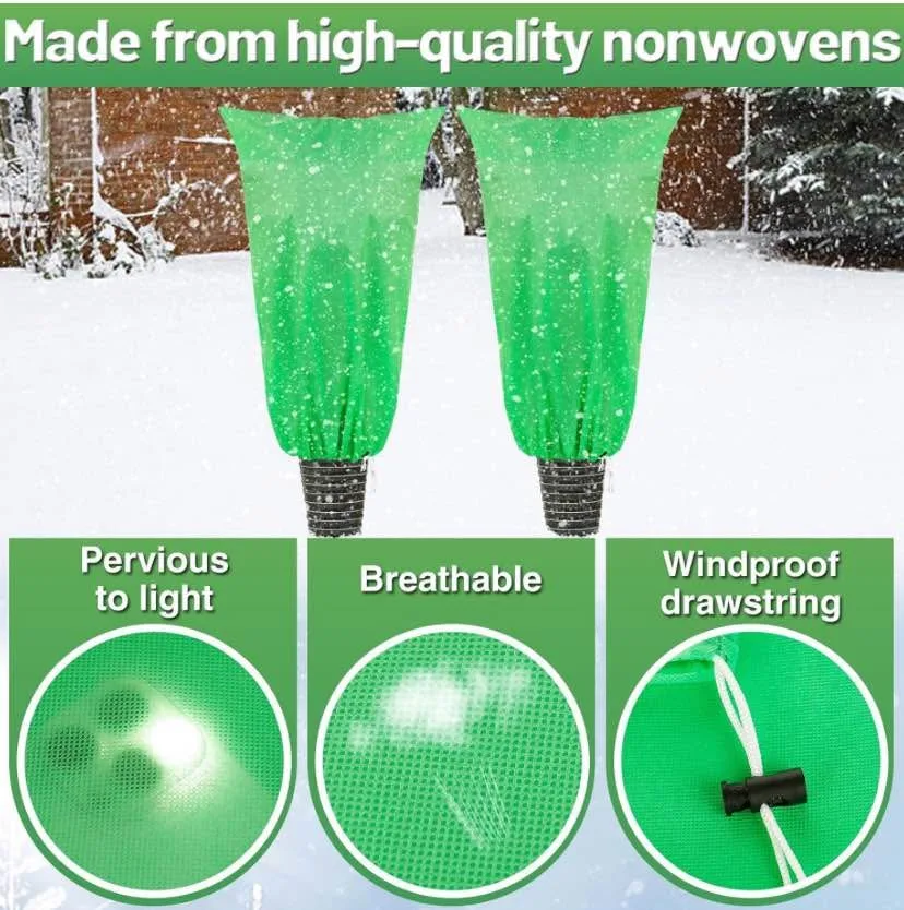 8pcs X-Large Plant Covers Freeze Protection - 59" × 35" image indicator(6)