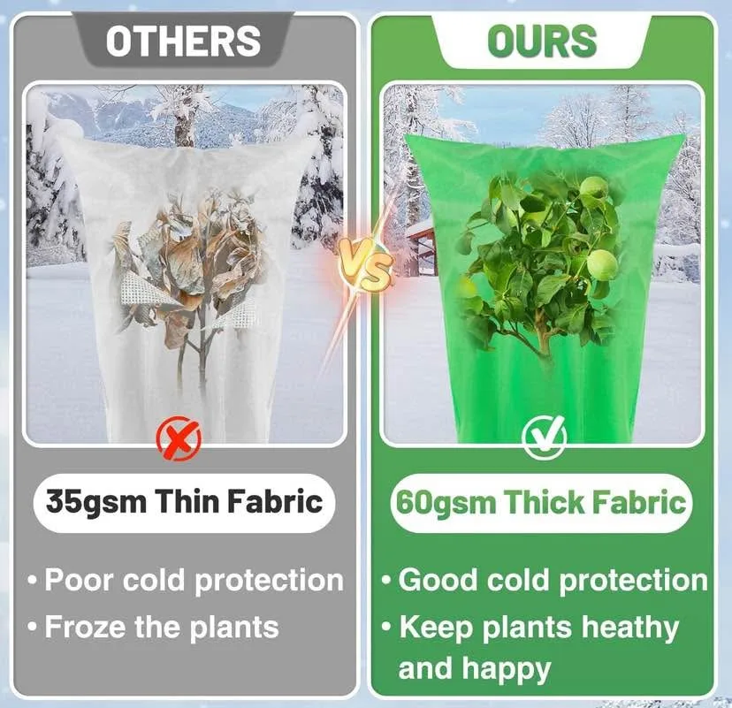 8pcs X-Large Plant Covers Freeze Protection - 59" × 35" image indicator(7)