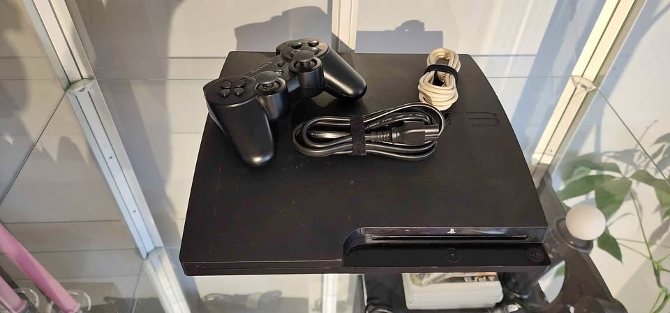 PlayStation 3 Slim Tested & Working, Controller, Cables