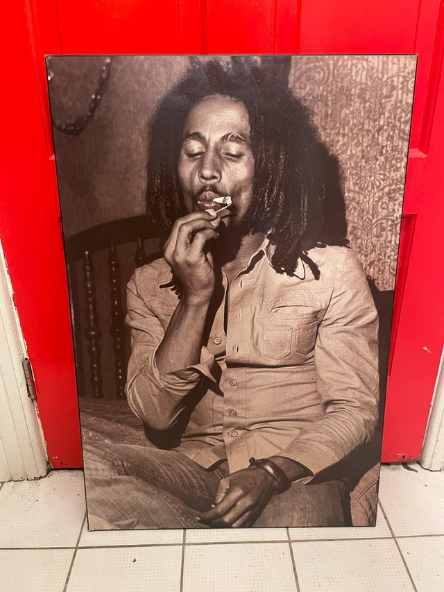 Bob Marley Mounted Wall Art – $10