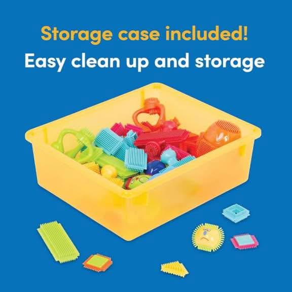 Bristle Blocks – Building Blocks for Kids – 76pc STEM Playset - photo 2