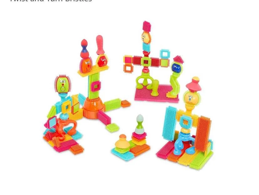 Bristle Blocks – Building Blocks for Kids – 76pc STEM Playset image indicator(5)